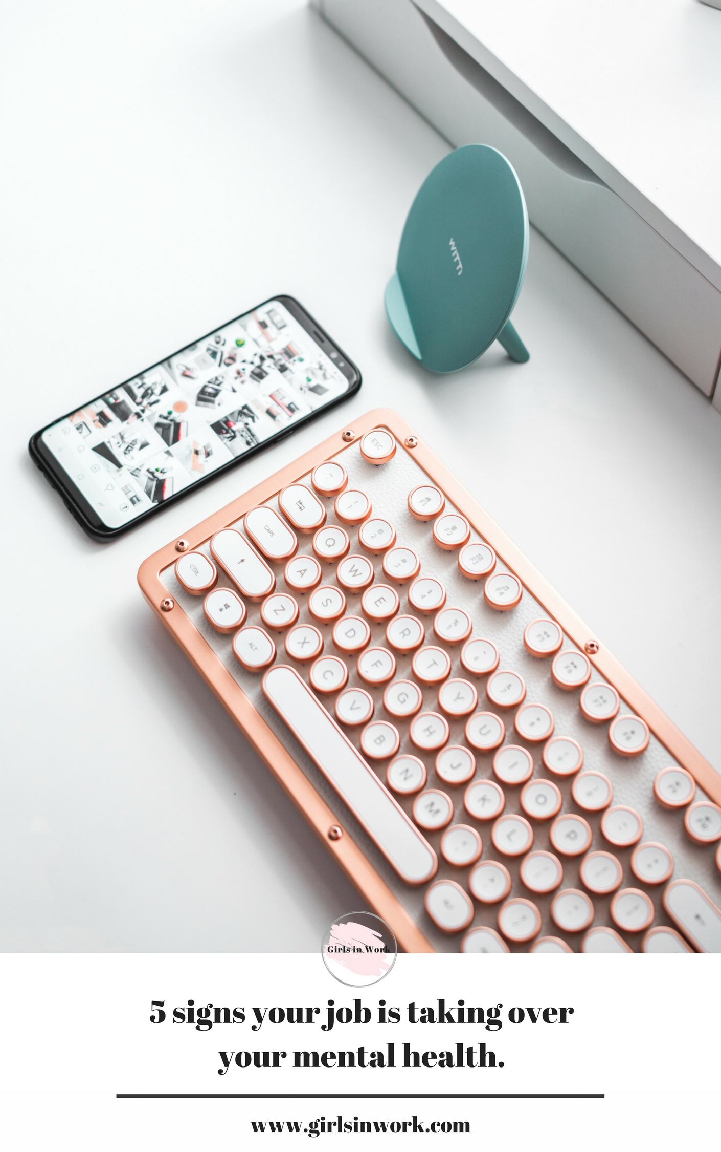 5 Signs your job is taking over your mental health girls in work thebeautytype.com the beauty type Lisa Scott