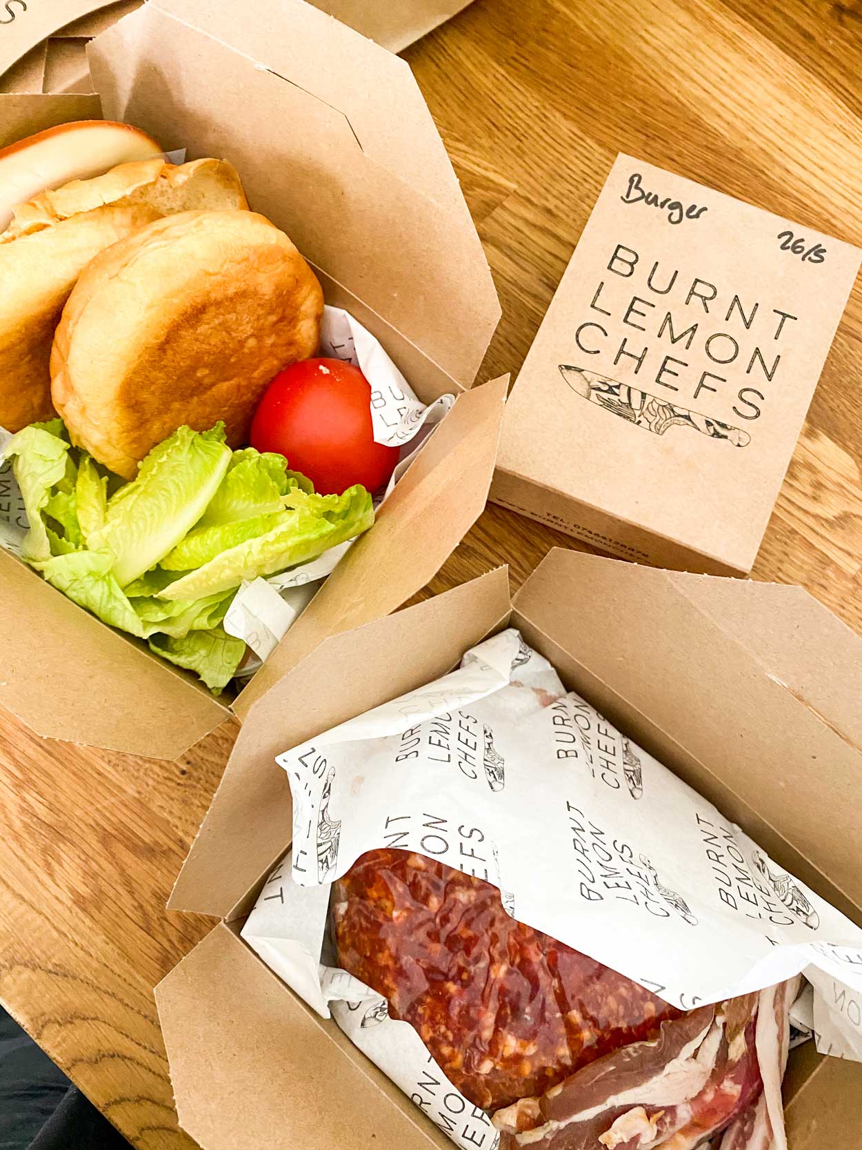 Burnt Lemon Chefs burger kit thrapston butchers collaboration food review northamptonshire home delivery - The Beauty Type Blog
