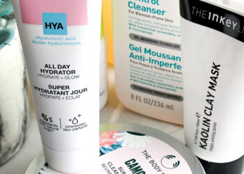 Sephora moistuirser, inkey list mask, the body shop cleanser and products that have helped heal my adult acne.